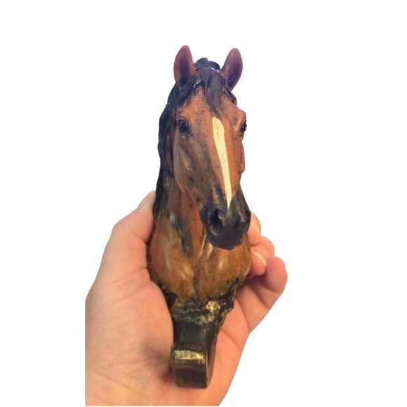 Horse Head Hook 6 in. Wall Mount Horse Head Hat/ Towel Hook Equestrian - Picture 6 of 7